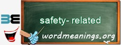 WordMeaning blackboard for safety-related